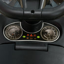 Macchina Cavalcabile per Bambini 63.5x28x36 cm con Fari e Musiche Integrate in PP Nero  