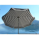 Ombrellone da Giardino Ø2 m Palo Ø33 mm in Acciaio Maffei Venezia Duplex Tortora/Bianco e Tortora