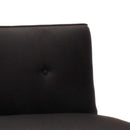 Divano Letto 178x82x70 cm in Tessuto Nero