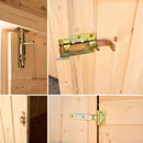 Casetta Box da Giardino 2,4x2,4 m con Pavimento in Legno Picea Massello 16mm Eden