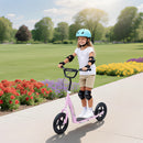 Monopattino per Bambini 5-12 Anni 120x52x80-88 cm Supporta fino a 50 kg Telaio in Acciaio Rosa  