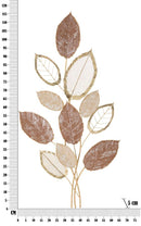 Pannello da Muro Autumn 66x5x116,8 cm in Ferro 