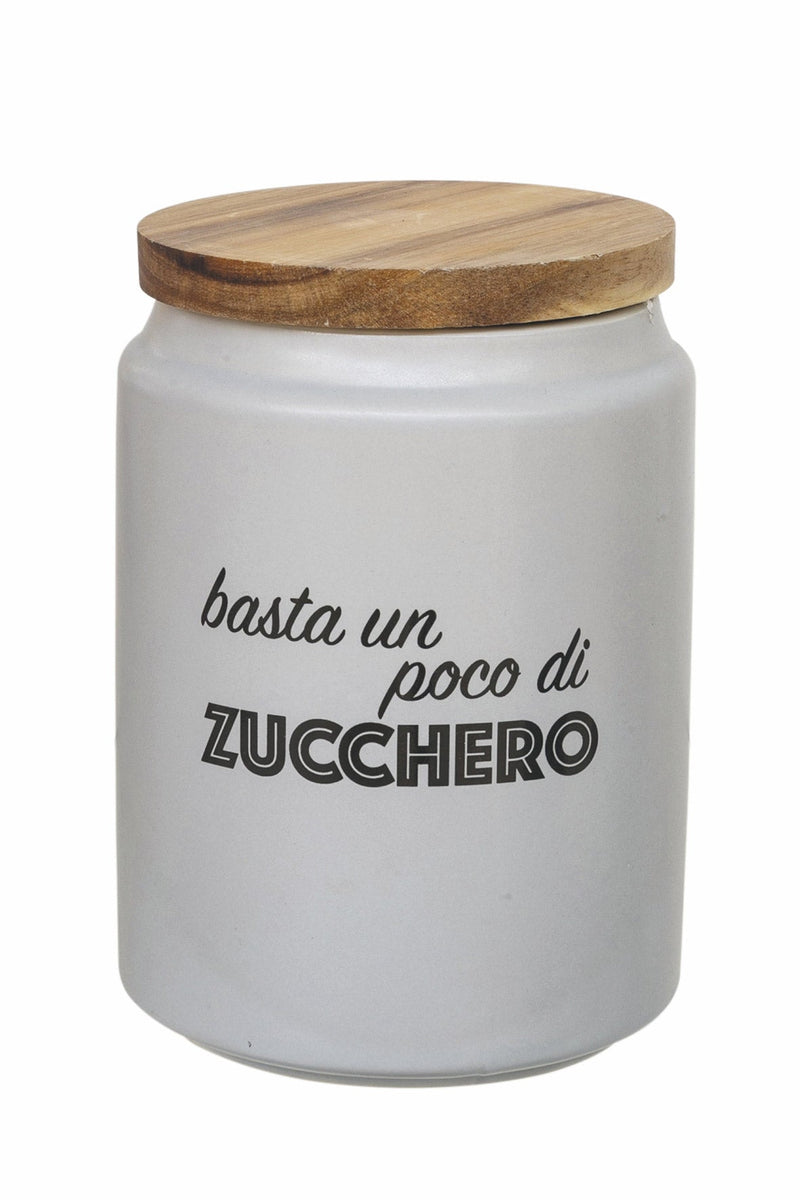 Set 3 Barattoli in Gres con Coperchio in Bamboo VdE Tivoli 1996