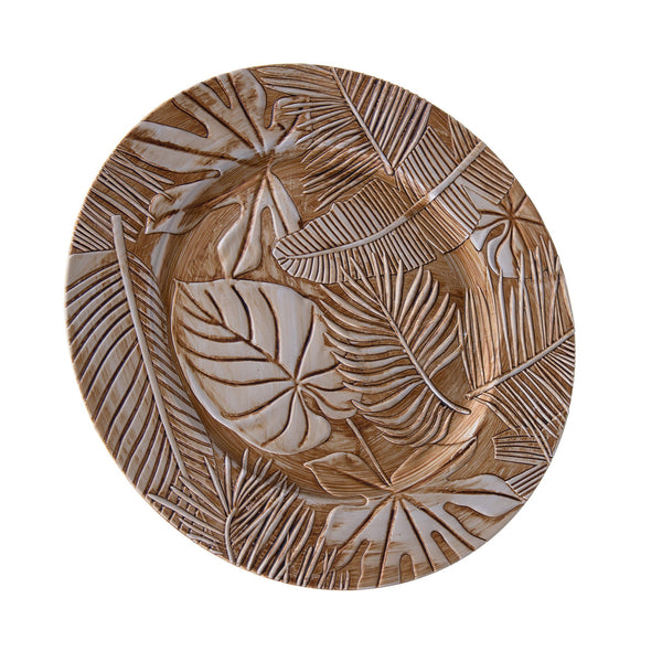 online Set 6 Piatti con Foglie 33 cm