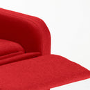 Poltrona Relax Reclinabile Manuale 62x71x100 cm in Tessuto Rosso