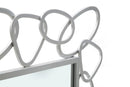 Specchio Chain Argento 84x2x84 cm in Ferro e MDF Argento