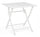Tavolo Pieghevole da Giardino 70x70x71h cm Elin Bianco