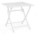 Tavolo Pieghevole da Giardino 70x70x71h cm Elin Bianco
