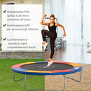 Copertura per Trampolino Elastico in PVC Rosso Blu Giallo Ø305 cm 