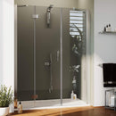 Porta Doccia 1 Anta Battente in Cristallo Trasparente 6mm H190 Fosterberg Herning Varie Misure