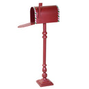 Cassetta posta di Babbo Natale Natalizia 32,5x16xh100 cm in Metallo rosso