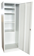 Armadio Multiuso Portascope 4 Ripiani in Metallo Fadi Grigio