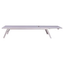 Lettino Prendisole 168x66x100 cm in Acciaio al Carbonio Bianco Montecarlo      
