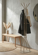 Appendiabiti Saturno Tortora 45x28x178 cm in Metallo Grigio tortora      