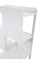 Libreria 8 Fori 78x32x160cm in MDF TFT  Oblò Bianco Opaco