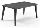 Tavolo da Giardino 157x98x74 cm in Resina Keter Lima 160 Antracite