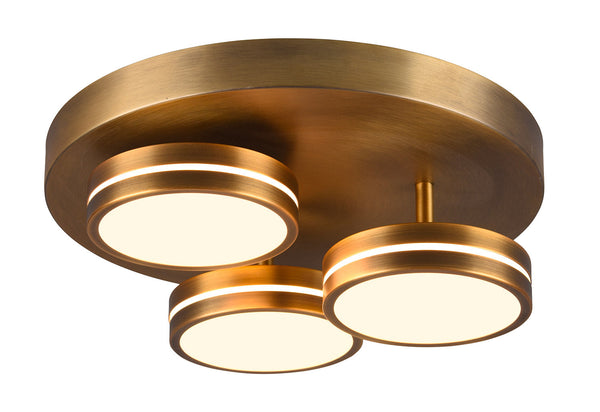 sconto Plafoniera da Interno a LED in Metallo Ottone antico