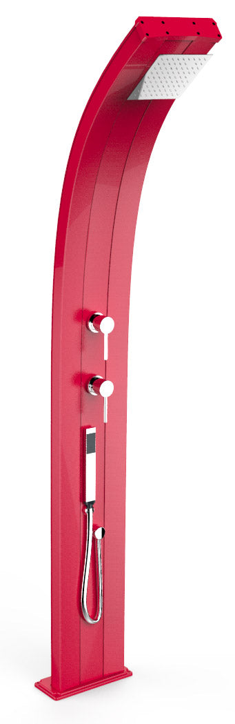 Doccia Solare da Esterno Giardino 40L Miscelatore e Doccetta Mobile Arkema Dada Cherry online