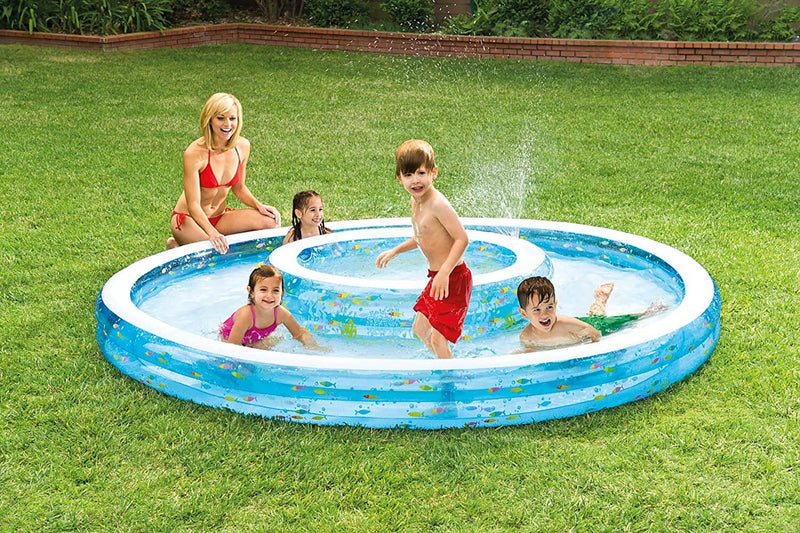 Piscina Doppia Gonfiabile per Bambini Ø279x36 cm in Vinile Intex 57143