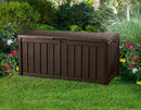 Baule Cassapanca da Esterno 128x61x65 cm in Resina Effetto Legno Keter Glenwood Marrone