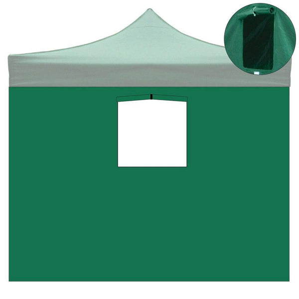 sconto Telo di Ricambio Laterale per Gazebo Pieghevole 3x2m Impermeabile con Finestra Verde