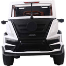 Camion Elettrico Truck con Rimorchio per Bambini 12V RC Bianco