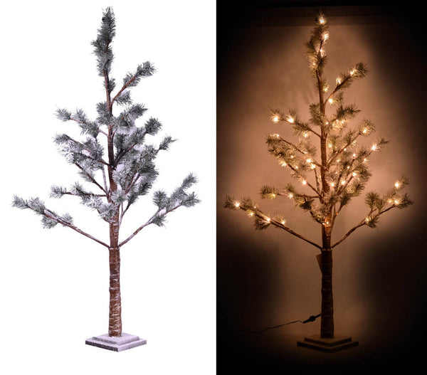 prezzo Albero di Natale Luminoso 78 LED in Carta H132cm Marrone