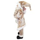 Pupazzo Babbo Natale H90 cm con Luci e Suoni Champagne