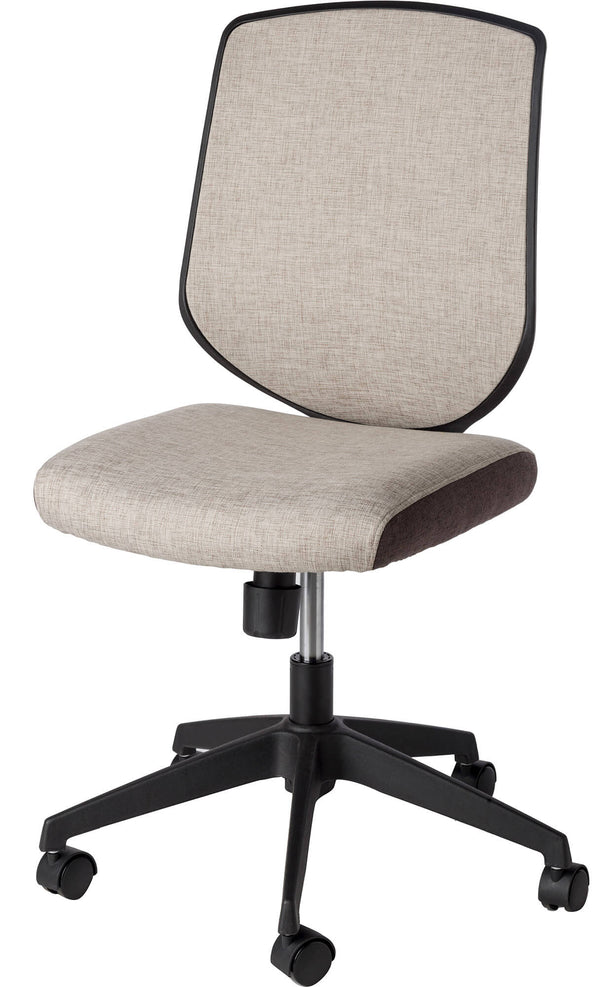 Sedia Poltrona Operativa da Ufficio in Lino Motti Young Marrone Chiaro prezzo