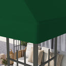 Copertura per Gazebo da Giardino 3x3 m in Tessuto Oxford 600D Verde   