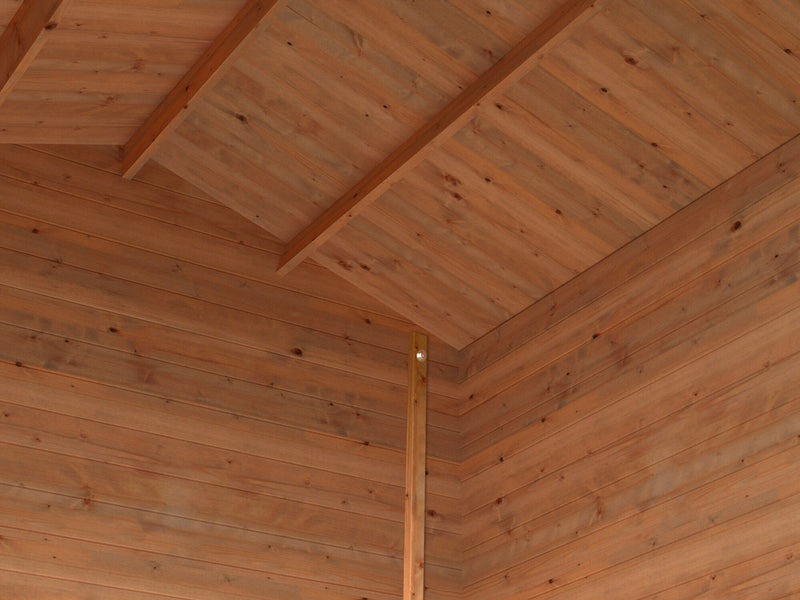 Casetta da Giardino con Porta  e Finestra 260x200 cm in Legno Agata