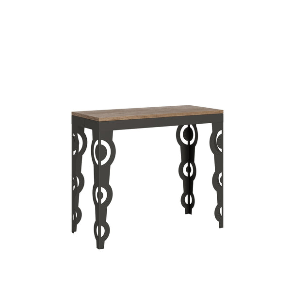 Consolle Allungabile 90-300x40x77 cm in Nobilitato Marrone online