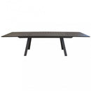 Tavolo Zante Allungabile 200/300x110x75 h cm in Alluminio Taupe