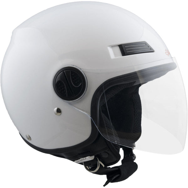 Casco Demi-Jet per Scooter Visiera Lunga SKA-P 1 LH Metropoli Bianco Metal sconto