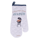 Guanto Cucina Arrosto Arrosto in Cotone VdE Tivoli 1996 Le Travisate Bianco