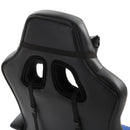 Sedia da Gaming Ergonomica in Similpelle Altezza Regolabile con Cuscino Nera e Blu 
