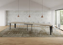  Tavolo Allungabile 180-440x90x77 cm Flame Cashmere Telaio Antracite