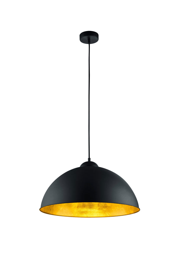 online Lampada a Sospensione da Interno E27 in Metallo Nero Opaco