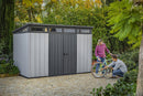Casetta da Giardino Porta Attrezzi 342x218x226 cmin Duotech Keter Artisan 11x7 Grigia