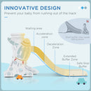 Scivolo per Bambini 150x185x92 cm, con Altalena e Canestro Bianco e Grigio