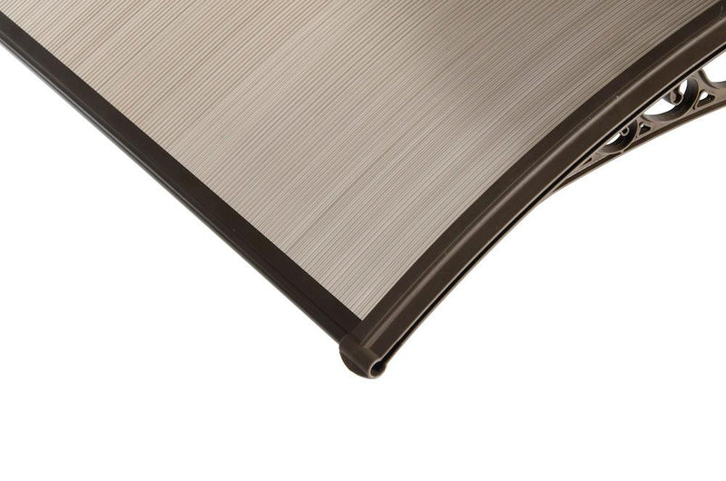 Pensilina Tettoia Modulabile Alveolare in Policarbonato Marrone/Fumè 120X80cm Bertozzi Naxos