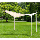 Gazebo a Vela da Giardino con Copertura a Vela 3,6X3,6M Struttura in Metallo Bertozzi