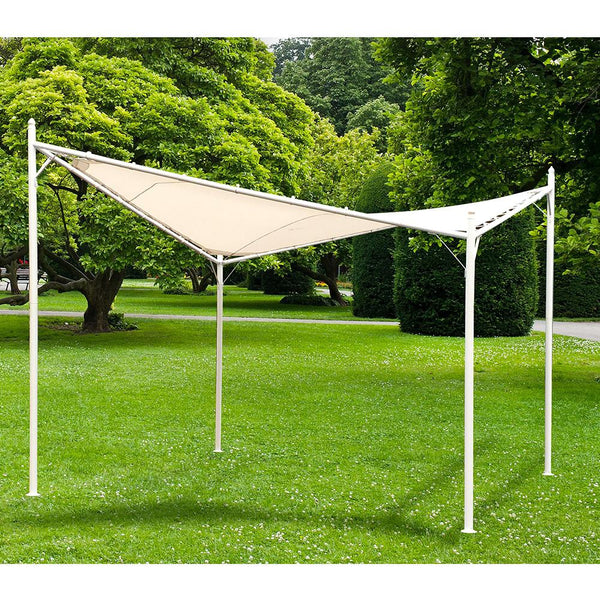 prezzo Gazebo a Vela da Giardino con Copertura a Vela 3,6X3,6M Struttura in Metallo Bertozzi