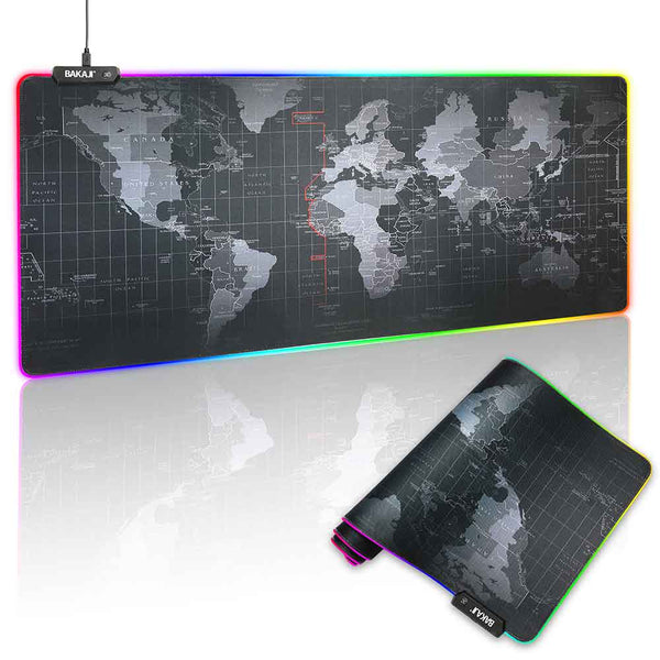 online Tappetino Mouse Tastiera Gaming XXL 90x40 Mousepad Luce LED RGB Cambio Colore
