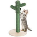 Tiragraffi Graffiatoio Forma Cactus Pianta per Gatti Animali Felini Verde-1