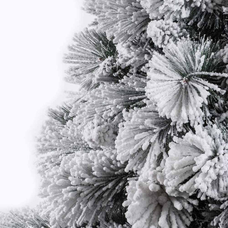 Albero Di Natale Innevato Gran Sasso 210cm 1417 Rami Super Folto Effetto Neve-3