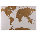 Poster Mappamondo da Grattare Cartina Geografica Mappa del Mondo 80x60 Bianco-2