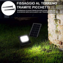 Faro LED 10W Pannello Solare Luce Esterno Alta Luminosita 200 lm + Telecomando-2