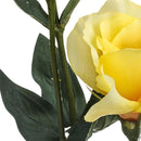 Set 6 Lisianthus Artificiali con Fiori Altezza 75 cm Giallo