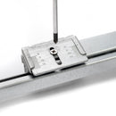 Kit Vassoio e Telaio per Armadio Regolabile 600 mm Emuca Grigio Pietra